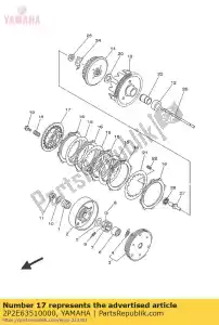 yamaha 2P2E63510000 plate, pressure 1 (2p21) - Bottom side