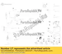 GU14609650, Piaggio Group, braçadeira de mangueira 3,6x20,6     , Novo