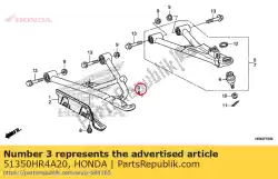 Here you can order the arm assy., r. Fr. Lower from Honda, with part number 51350HR4A20: