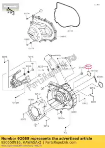 kawasaki 920550916 01 ring-o, 84,4x3,1 - Lado inferior