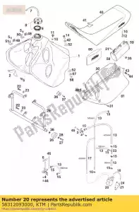 ktm 58312093000 fuel pump mikuni rallye - Bottom side