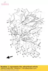 Qui puoi ordinare parafango posteriore comp. 2 da Yamaha , con numero parte 18PW216B0100: