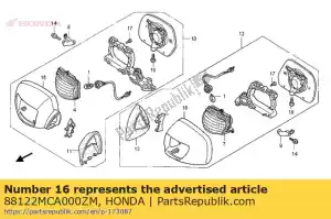 Honda 88122MCA000ZM housing, l. *pb356m * - Bottom side