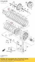 2144231J00, Suzuki, plaat, koppeling suzuki dl vstrom a dl1000a v strom vl1500bt intruder vl1500t vl1500b dl1000xa 1000 1500 , Nieuw