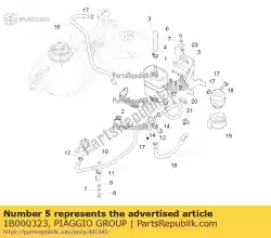 Here you can order the bracket from Piaggio Group, with part number 1B000323: