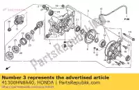 41300HN8A40, Honda, assy gear., rr. final honda trx 650 680 2003 2004 2005 2006 2007, Nouveau