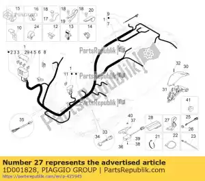Piaggio Group 1D001828 schelle - Lado inferior