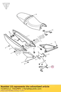 Triumph T2304212 support, mtg, ecu - La partie au fond