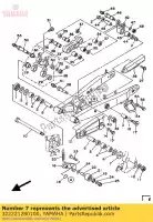 322221280100, Yamaha, couverture, poussée yamaha ty xt 250 350 1986 1987 1988 1991 1992 1993 1994, Nouveau