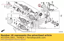 Aqui você pode pedir o capa, r. Fr. Disco em Honda , com o número da peça 45255HL3A01:
