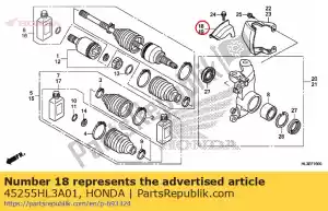 honda 45255HL3A01 copertina, r. fr. disco - Il fondo