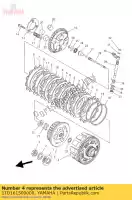 1TD161500000, Yamaha, ingranaggio condotto primario comp. yamaha  yfz 450 2014 2015 2016 2017 2018 2019 2020 2021, Nuovo