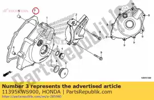 Honda 11395KWS900 junta, l. cárter do cárter - Lado inferior