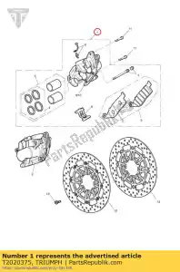 triumph t2020375 caliper assy, lh - Middle