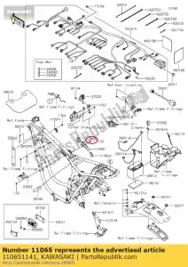 kawasaki 110651141 cap ej650-a1 - Lado inferior