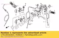 17910KS6405, Honda, cable comp throt honda cr  r r2 cr80r2 cr125r 125 80 , Nuevo