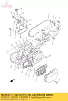 5SEE54110000, Yamaha, coperchio, carter 1 yamaha vp yp 250 300 2005 2006 2007 2008 2009 2010 2011 2012 2013 2014 2015 2016, Nuovo