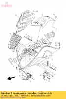 1S3W215B1000, Yamaha, garde-boue avant comp. 2 yamaha yfm 700 2006 2009, Nouveau