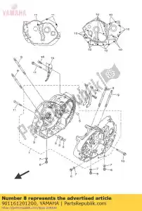 yamaha 901161201200 bolt, stud - Bottom side