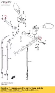 suzuki 5627817K00 balanceador, guiador - Lado inferior