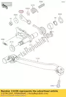 132361209, Kawasaki, lever-comp, neutrale po kawasaki klx  r e zzr s zx600 j t es f d g sf w zz r600 klx250 600 klx250r klx300r tracker zzr600 klx250s 250 300 125 , Nieuw