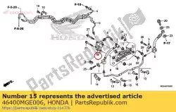 Ici, vous pouvez commander le valve assy., proportionin auprès de Honda , avec le numéro de pièce 46400MGE006:
