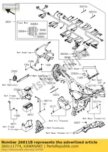 kawasaki 260111774 conduttore, diagnosi zx1200-a1 - Il fondo