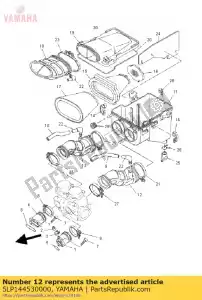 yamaha 5LP144530000 gewricht, luchtfilter 1 - Onderkant