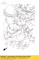 4XY283570000, Yamaha, pobyt 2 yamaha xvz xvztf 1300 1999 2000 2001, Nowy