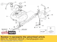 860176, Piaggio Group, kurek paliwa aprilia  scarabeo 50 100 2001 2002 2003 2004 2005 2006 2007 2008 2009 2010 2011 2014, Nowy