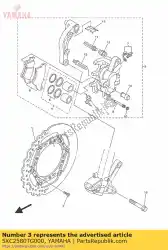 Aquí puede pedir pinza de montaje (izquierda) de Yamaha , con el número de pieza 5XC2580TG000: