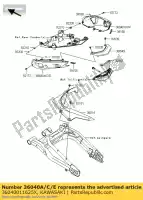 36040011625X, Kawasaki, cubierta de cola, lh, m.m.gray kawasaki er6f  f e er 6f abs 650 , Nuevo