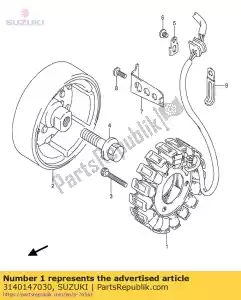 Suzuki 3140147030 statore assy - Il fondo