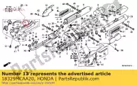 18329MCAA20, Honda, caoutchouc c honda gl goldwing a  bagger f6 b gold wing deluxe abs 8a gl1800a gl1800 airbag gl1800b 1800 , Nouveau