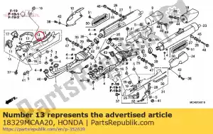 Honda 18329MCAA20 rubber c - Bottom side