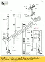 440130207, Kawasaki, tubo-garfo interno, direito kawasaki zx6r ninja r zx 6r abs zx636 636 se 600 , Novo