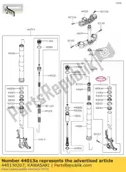 Aqui você pode pedir o tubo-garfo interno, direito em Kawasaki , com o número da peça 440130207: