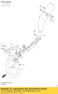 suzuki 1477129F00 connector, muf j - Onderkant