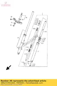 yamaha 3BR233401000 sob colchete comp. - Lado inferior