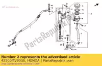 43500MV9006, Honda, m/c assy.,rear honda cbr  f cbr600f 600 , New