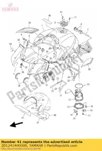 yamaha 2D12414H0000 damper, plate 1 - Bottom side