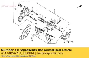 Honda 43110KS6701 soporte comp., rr. - Lado inferior