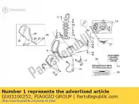 GU03100252, Piaggio Group, tanque de combustible blanco moto-guzzi california stone 1100 2001, Nuevo