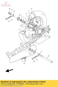 yamaha 944211900500 aro (2,15-19) - Lado inferior