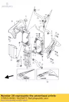 1785210H00, Suzuki, manguera, radiador o suzuki rm z 250 2007 2008 2009, Nuevo