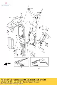 suzuki 1785210H00 tuyau, radiateur o - La partie au fond