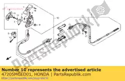 Aqui você pode pedir o alavanca assy., estacionamento em Honda , com o número da peça 47205MGED01: