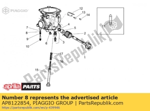 aprilia AP8122854 washer - Upper side