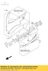 Here you can order the cowling comp,un from Suzuki, with part number 9448014J00YBD: