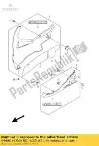 suzuki 9448014J00YBD cowling comp,un - Bottom side